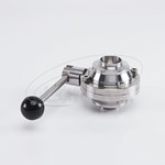 Válvula de bola tipo mariposa sanitaria