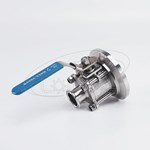 Válvula de fondo de tanque manual sanitario