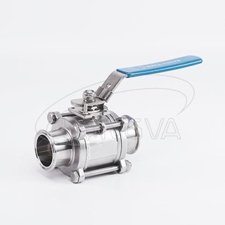 卫生级不锈钢三片式快装球阀