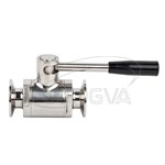 Válvula de bola de vía directa de acero inoxidable Santiary