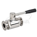 Válvula de bola de vía directa de acero inoxidable Santiary