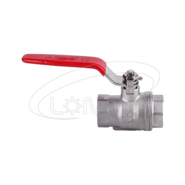SS304 316L stainless steel 2PC thread ball valve