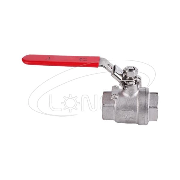 Stainless steel industrial manual 2pc female thread ball valve