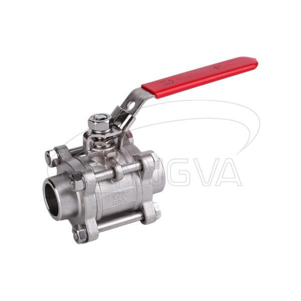 SS304 3PC stainless steel ball valve for water supply
