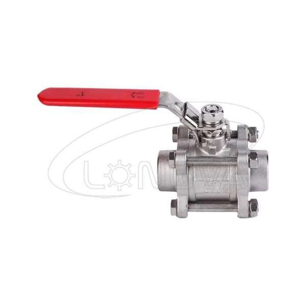 SS304 3PC stainless steel ball valve for water supply