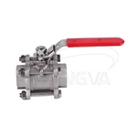 Manual Operation Stainless Steel Thread 3 Pieces Ball Valve