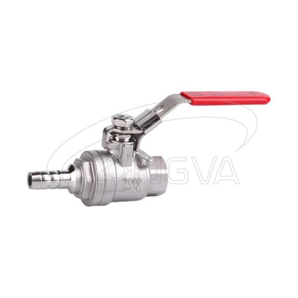 One leather pipe one internal thread Two piece ball valve