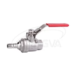 One leather pipe one internal thread Two piece ball valve