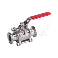 Stainless steel 3 Piece clamp ball valve