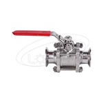 Stainless steel 3 Piece clamp ball valve