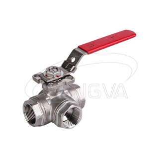 3 Way high platform thread ball valve