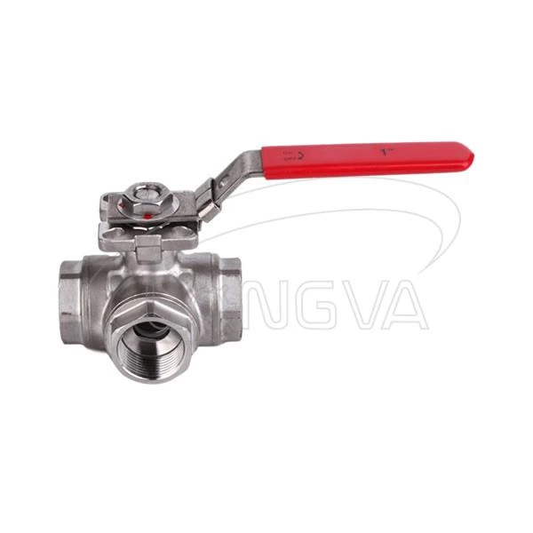 3 Way high platform thread ball valve