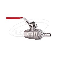 One leather pipe one internal thread Two piece ball valve