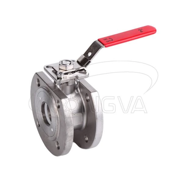 High platform thin type ball valve