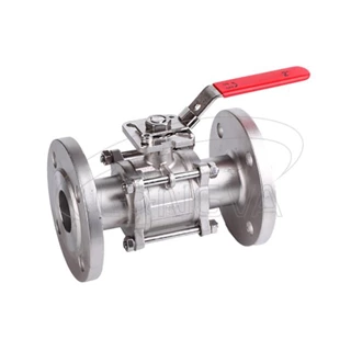 3 piece flange ball valve