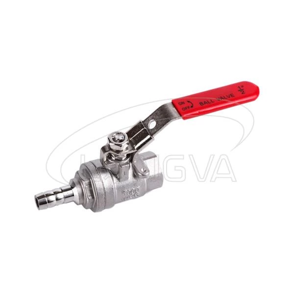 One leather pipe one internal thread Two piece ball valve