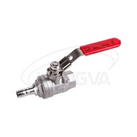 One leather pipe one internal thread Two piece ball valve