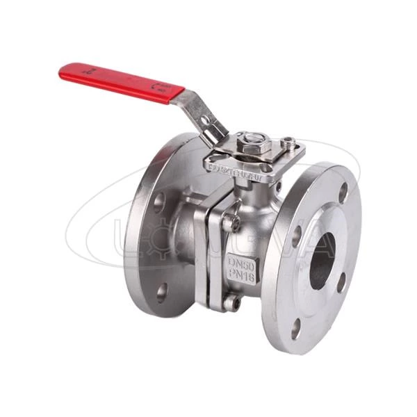 SS304 SS316 SS316L CF8 WCB 2PC Flange End Ball Valve