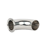 Sanitary stainless steel pipe fittings 90 degree elbow with one clamp end and another weld end