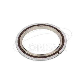 KF centering ring with o-ring & spacer