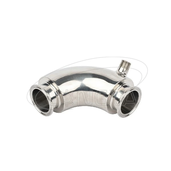 Sanitary jacketed elbow