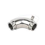 Sanitary jacketed elbow