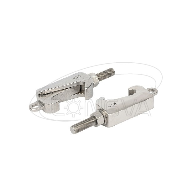 Double single wall claw clamp vacuum iso clamp