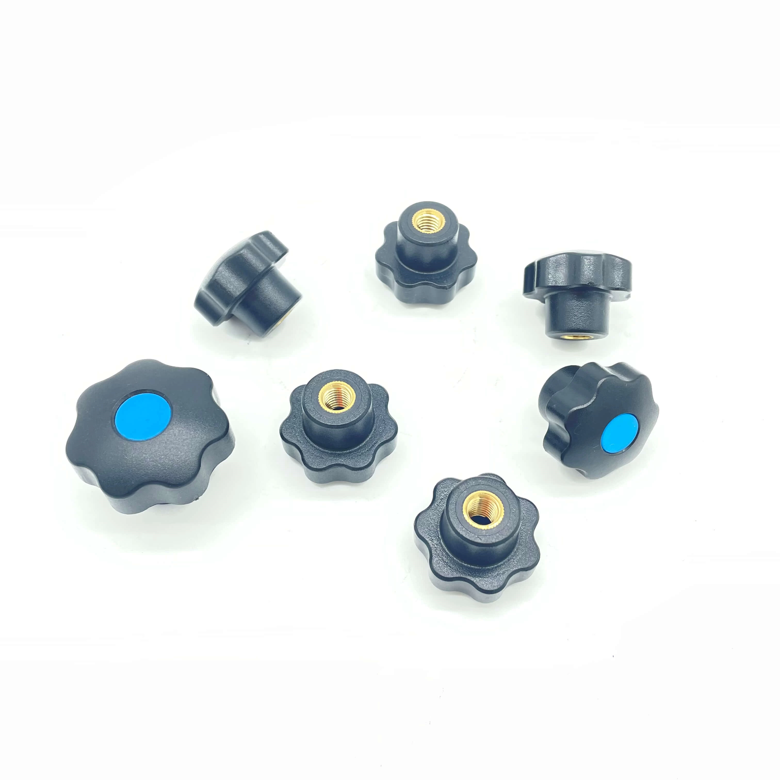 M8/M10/M12 through hole plastic 7 star knobs