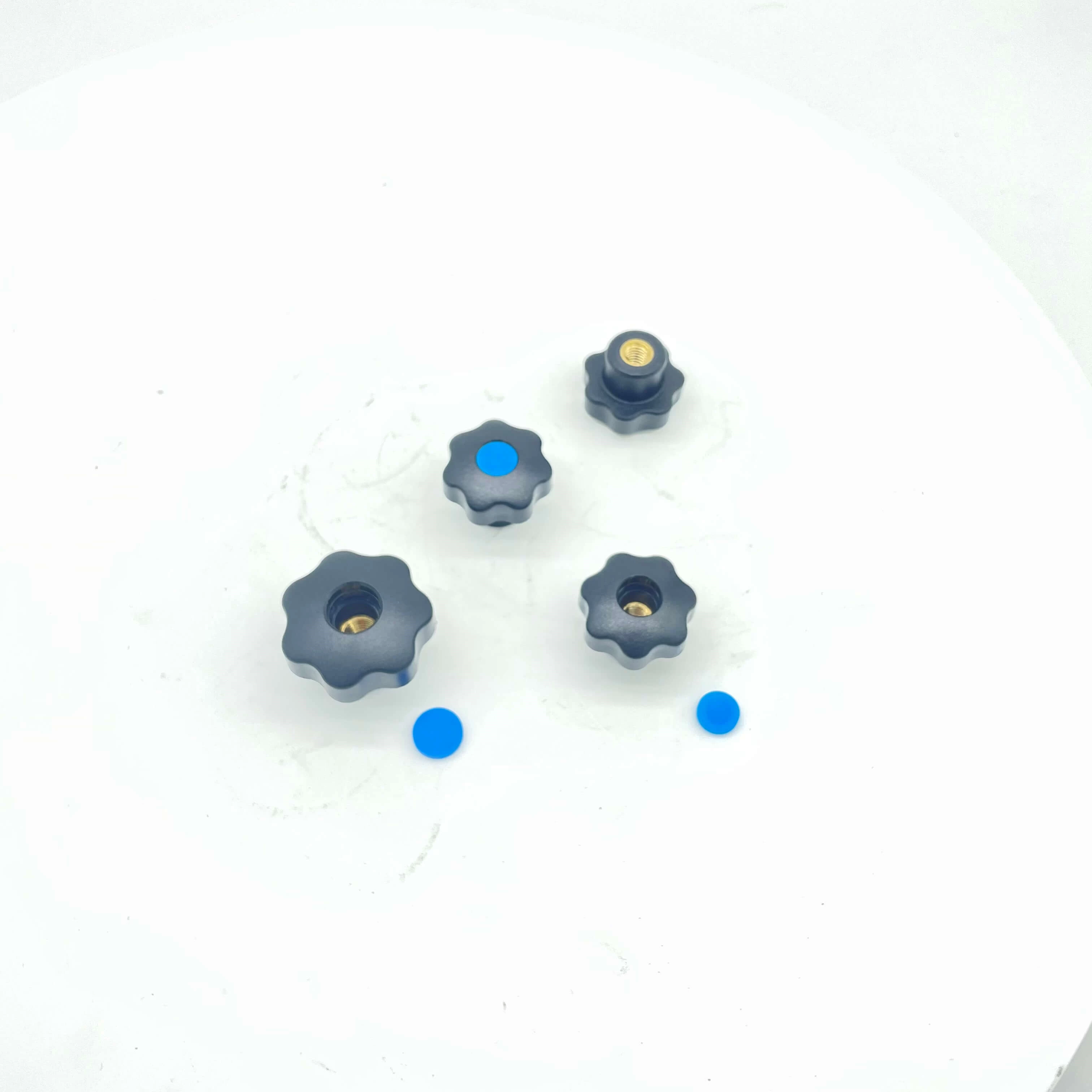 M8/M10/M12 through hole plastic 7 star knobs