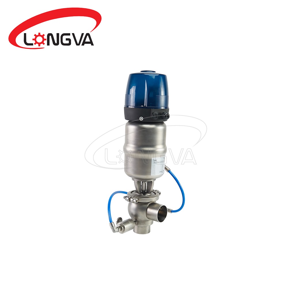 External cleaning single seat double seal anti-mixing valve