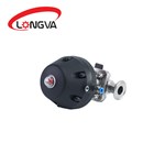 Пневматический трехзажимный мембранный клапан