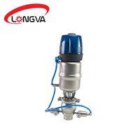 External cleaning single seat double seal anti-mixing valve