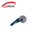 Sanitary Stainless Steel Thread/Weld Butterfly Valve
