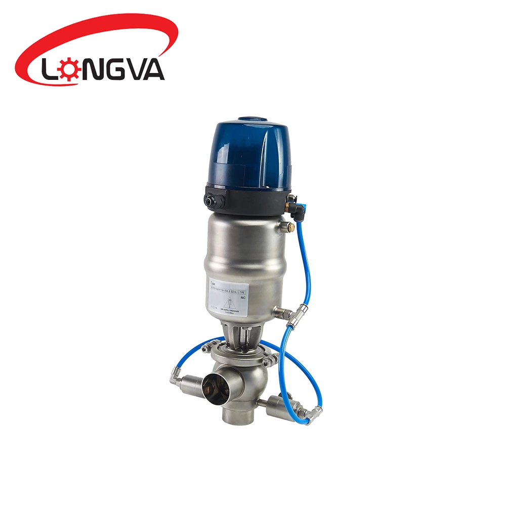 External cleaning single seat double seal anti-mixing valve