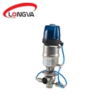 External cleaning single seat double seal anti-mixing valve