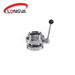 Sanitary Stainless Steel Union End Butterfly Valve