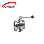 Sanitary Stainless Steel Union End Butterfly Valve