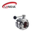 Sanitary Stainless Steel Union End Butterfly Valve