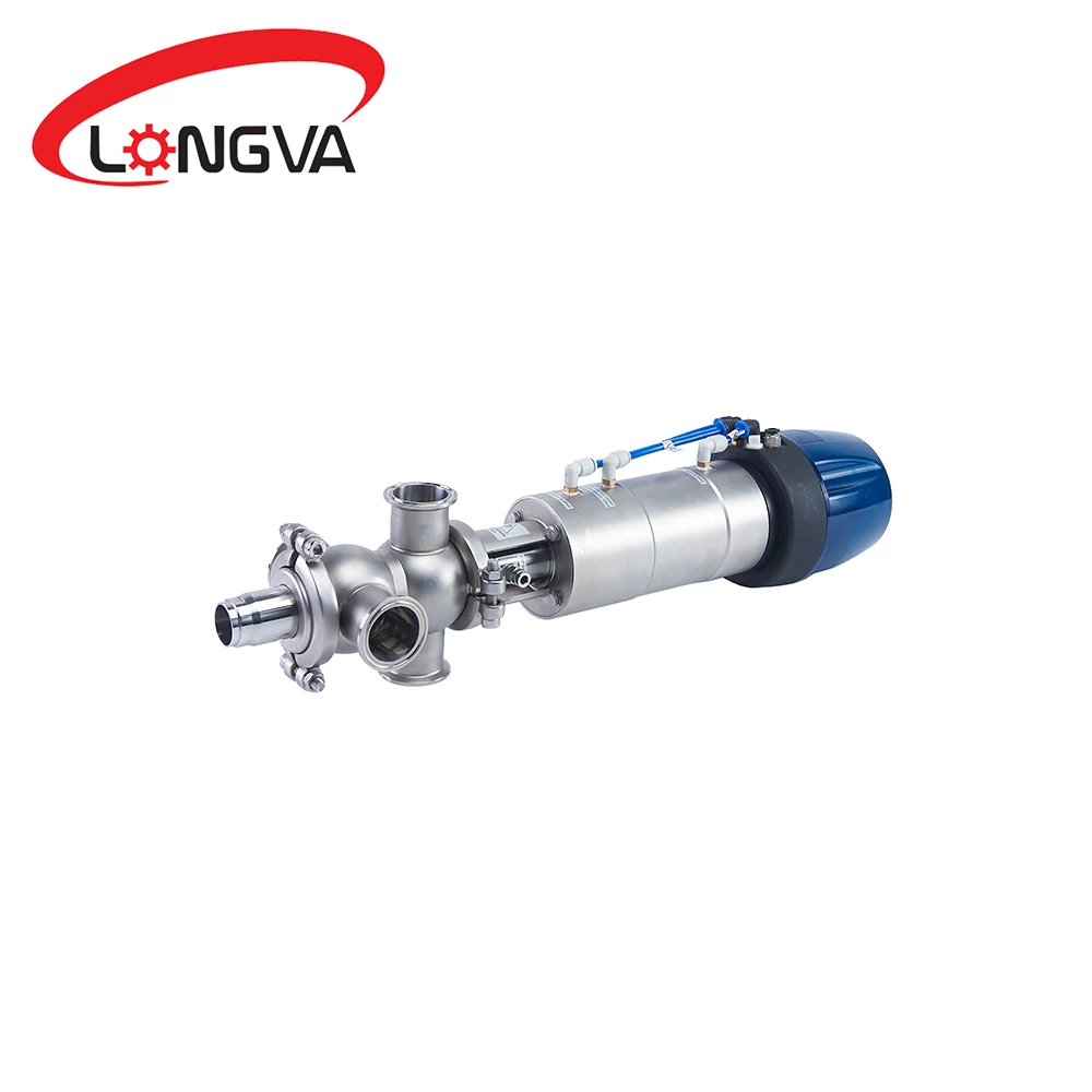 Intelligent pneumatic anti-mixing valve