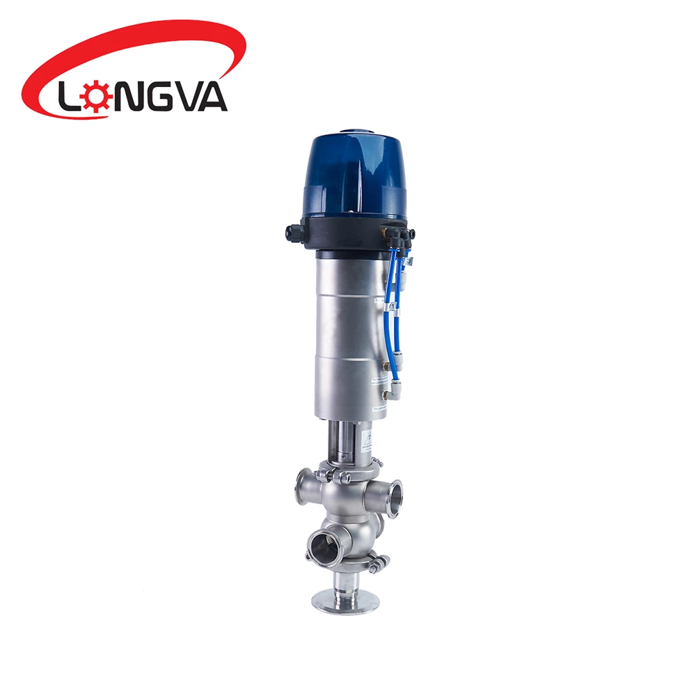Intelligent pneumatic anti-mixing valve