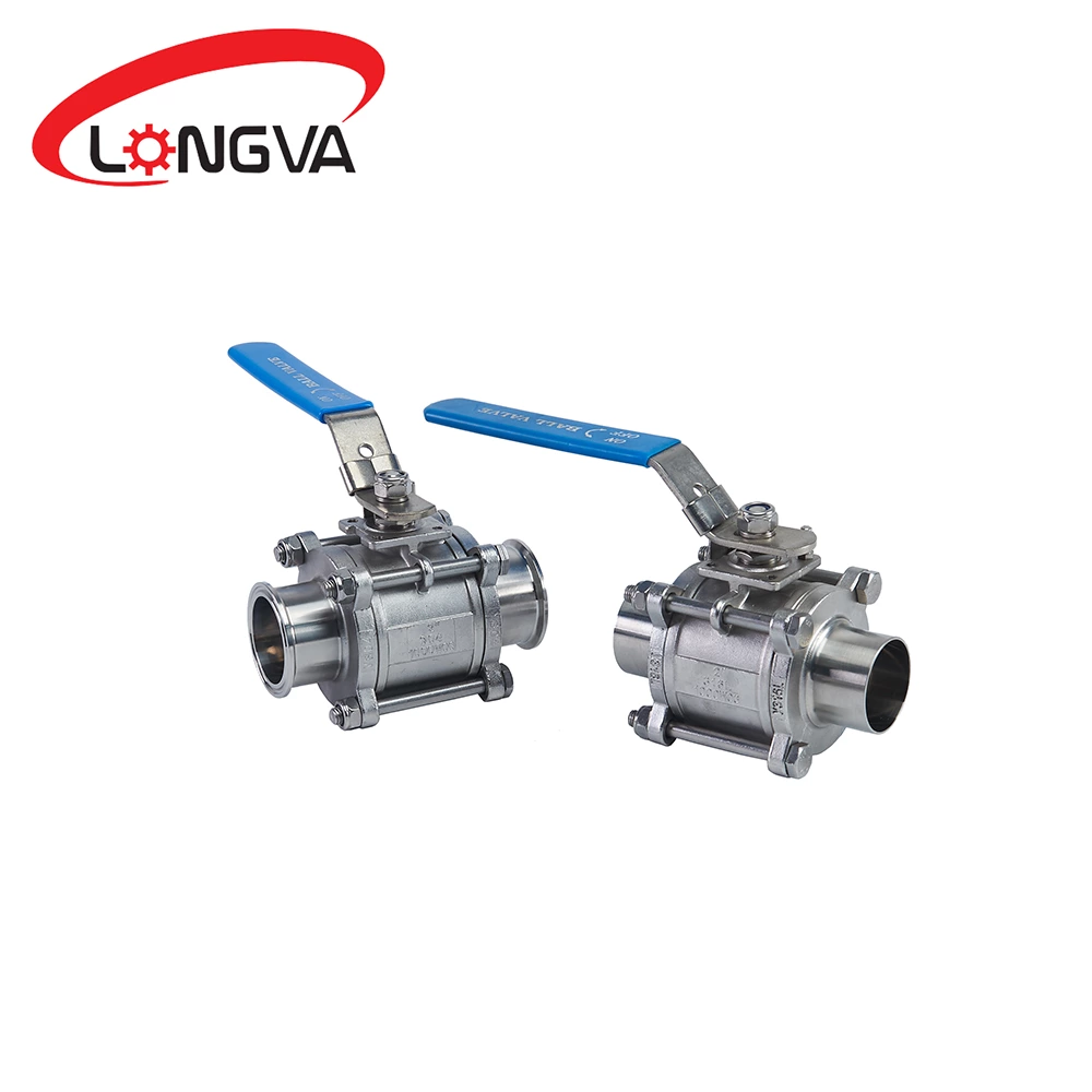 Sanitary Three-Piece Clamp＆Welding Ball Valve