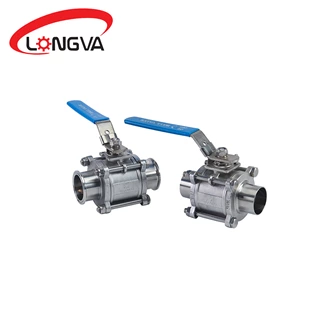 Sanitary Three-Piece Clamp＆Welding Ball Valve