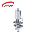 Санитарный мини-пневматический реверсивный клапан