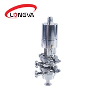 Sanitary mini pneumatic reversing valve