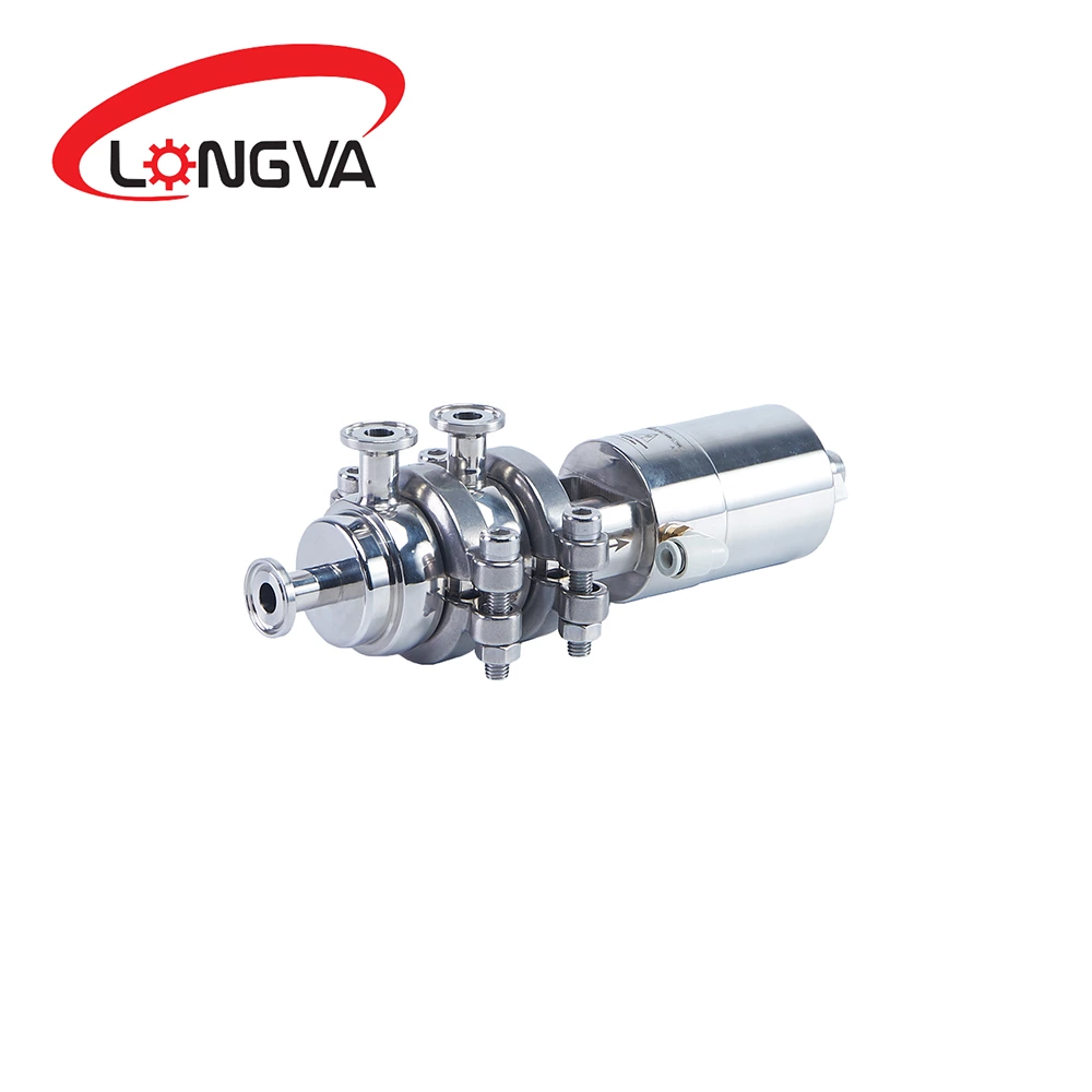 Sanitary mini pneumatic reversing valve