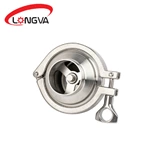 Sanitary stainless steel welded check valve