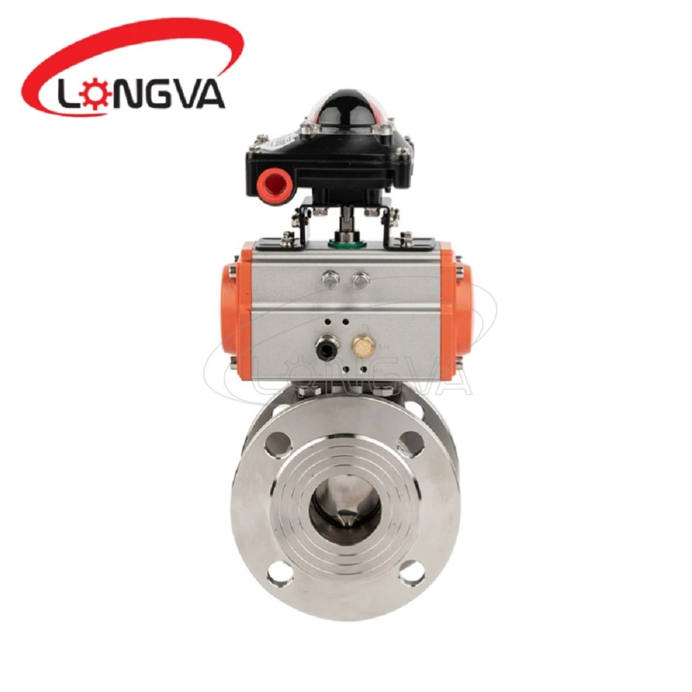 Sanitary Pneumatic Flange Butterfly Valve