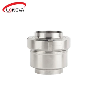 Sanitary union type welded check valve