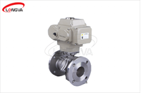 Flange Ball valve with Electric Actuator