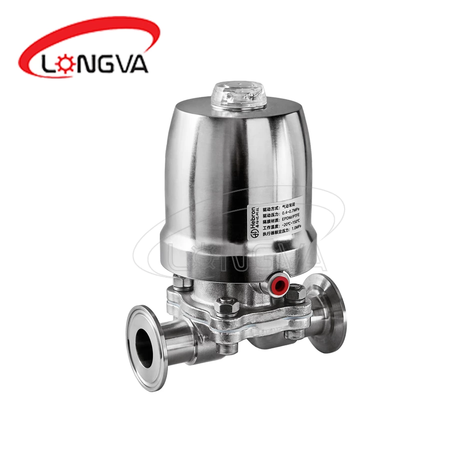 Pneumatic Diaphragm Valve Clamp End